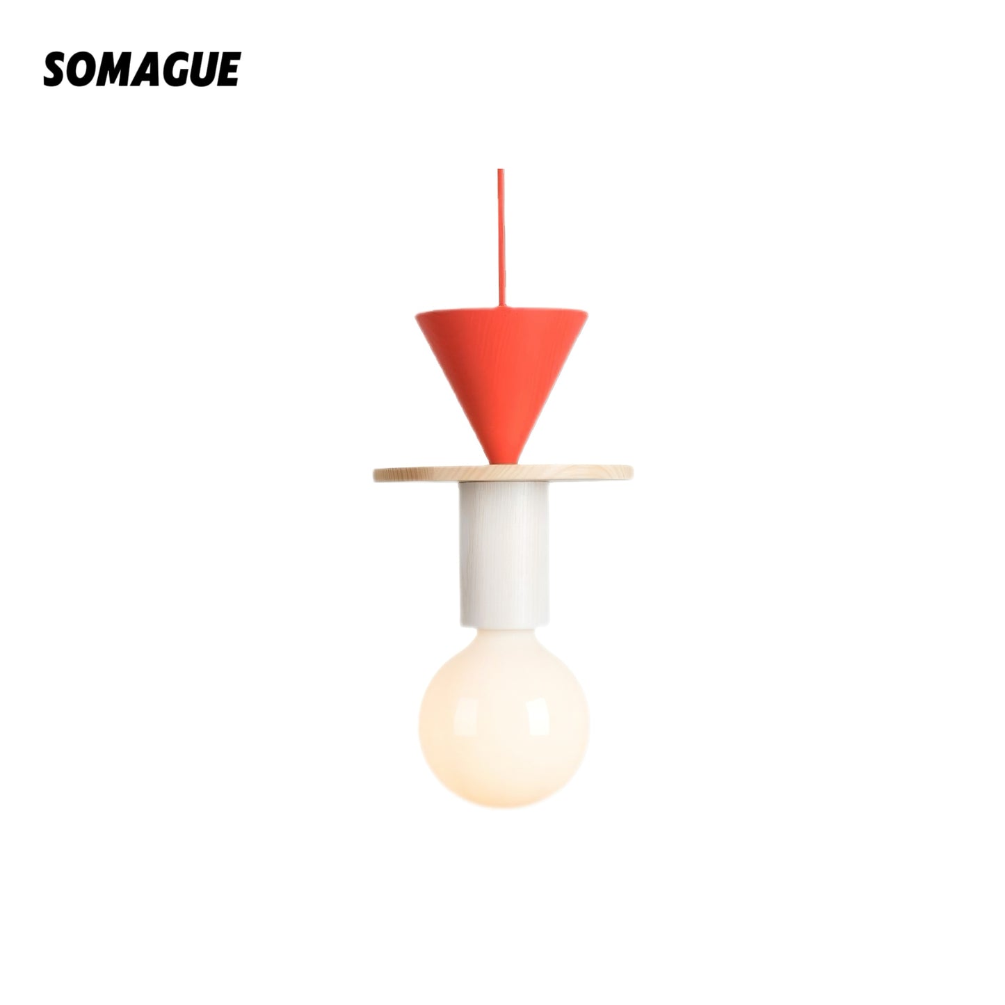 Yono Pendant Light Memphis Modern Geometric Wood Kid's Room