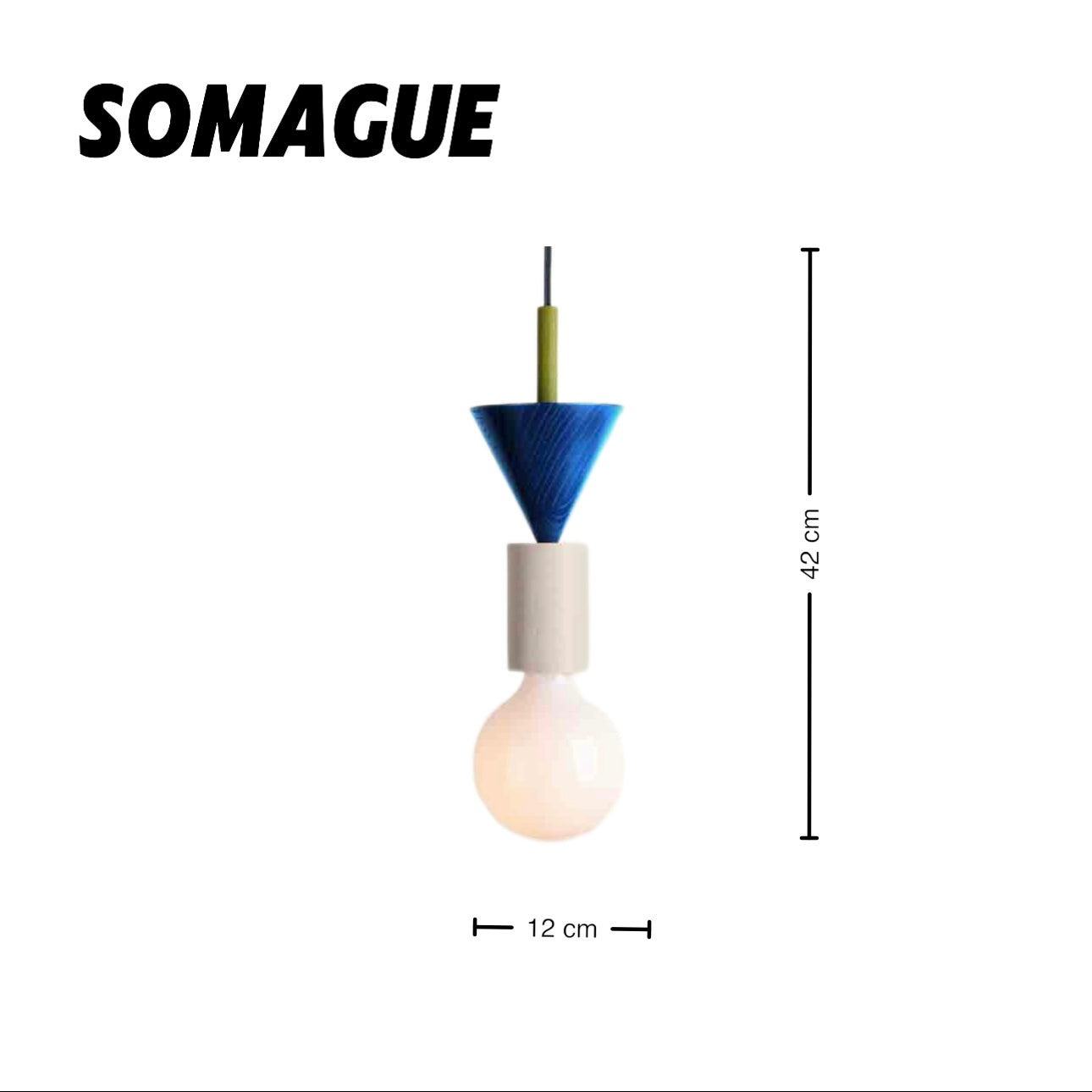 Yono Pendant Light Memphis Modern Geometric Wood Kid's Room