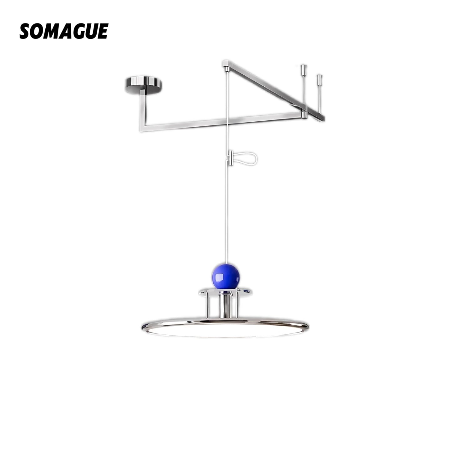 Zephyra Pendant Light Rocker Modern Designer Metal Living Room