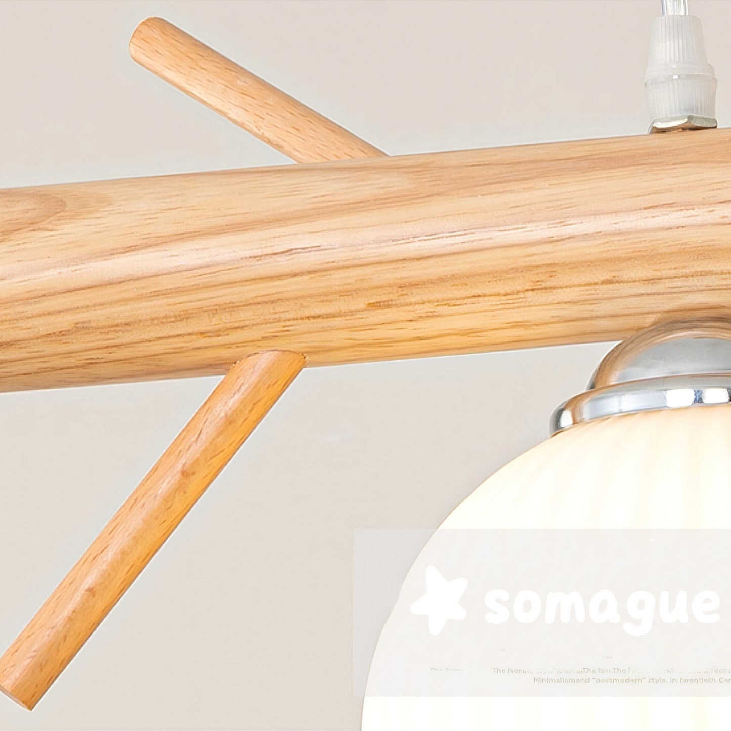 Nexa Pendant Light Country Rustic Style Bird Wood Glass Living Room Bedroom