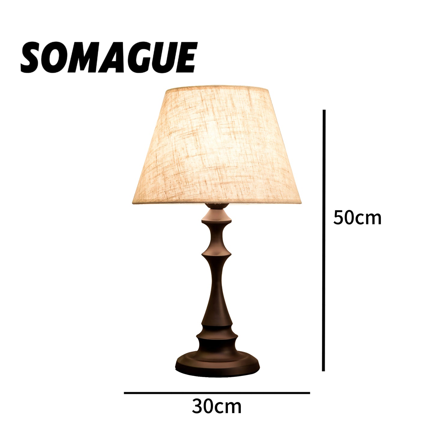 Mode Table Lamp Modern Luxury Metal Cloth Living Room Bedroom