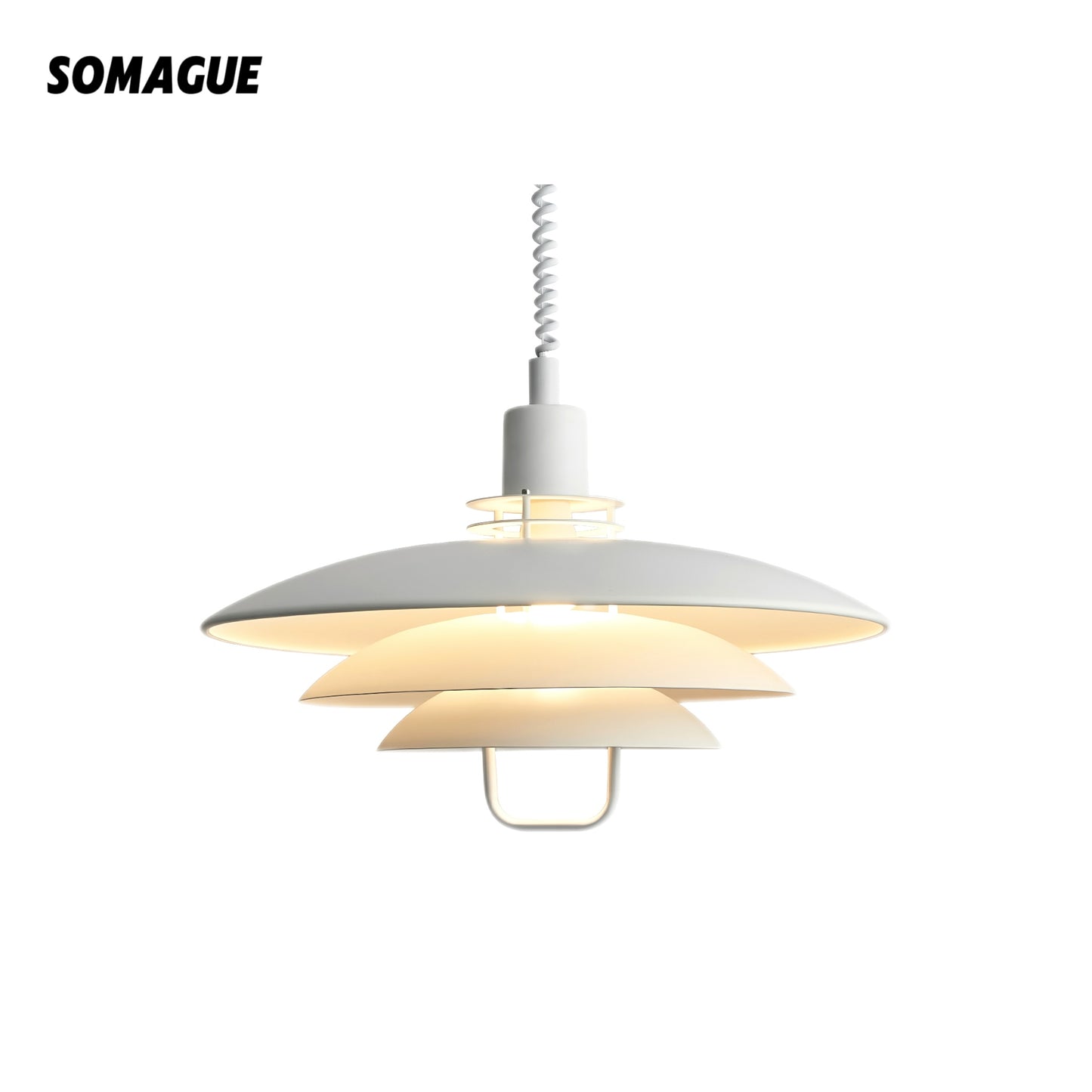 Zephyra Pendant Light Modern Lifting Telescopic Adjustment Metal Living Room