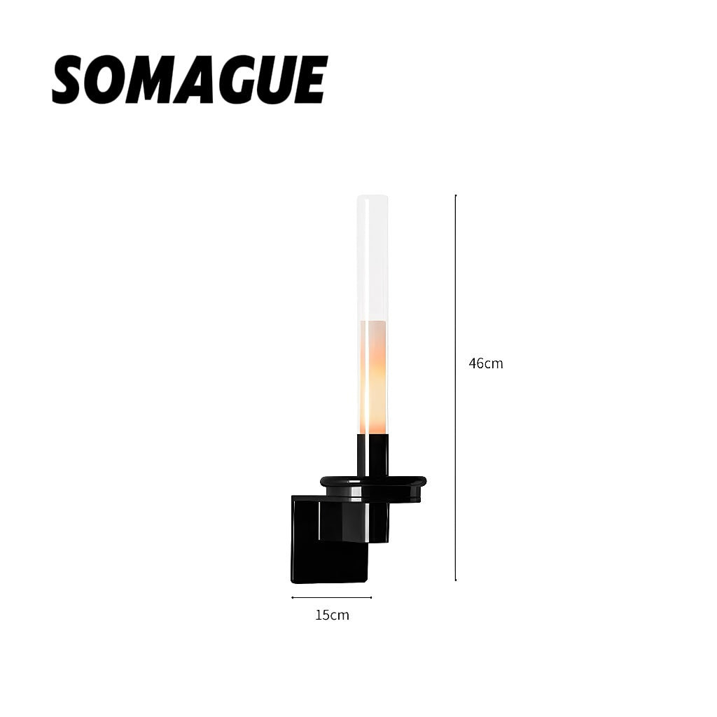 Aura Wall Lamp Vintage French Candles Style LED Glass Outdoor Living Room