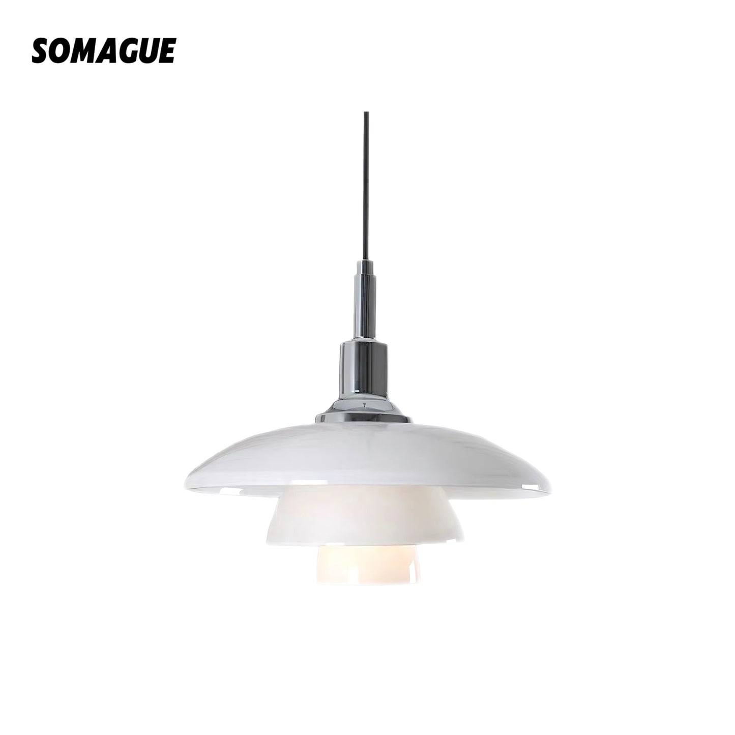 Zephyra Pendant Light Vintage Nordic Design Metal Glass LED Dining Room