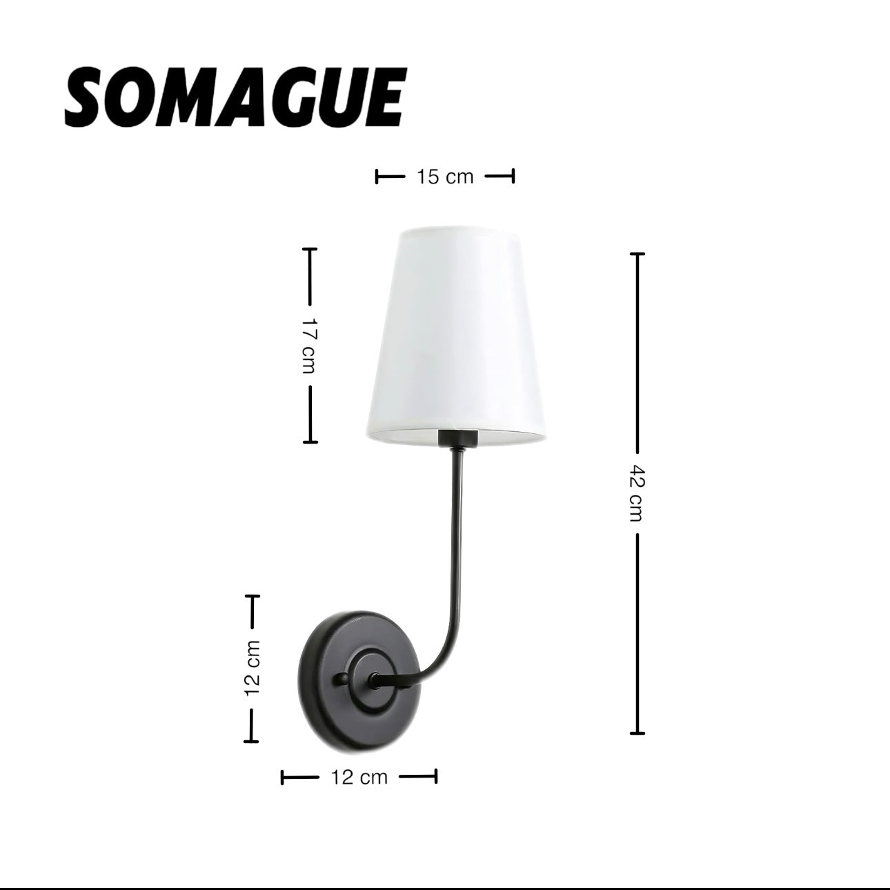 Aura Wall Lamp Modern Simple Metal Fabric Indoor Bedroom