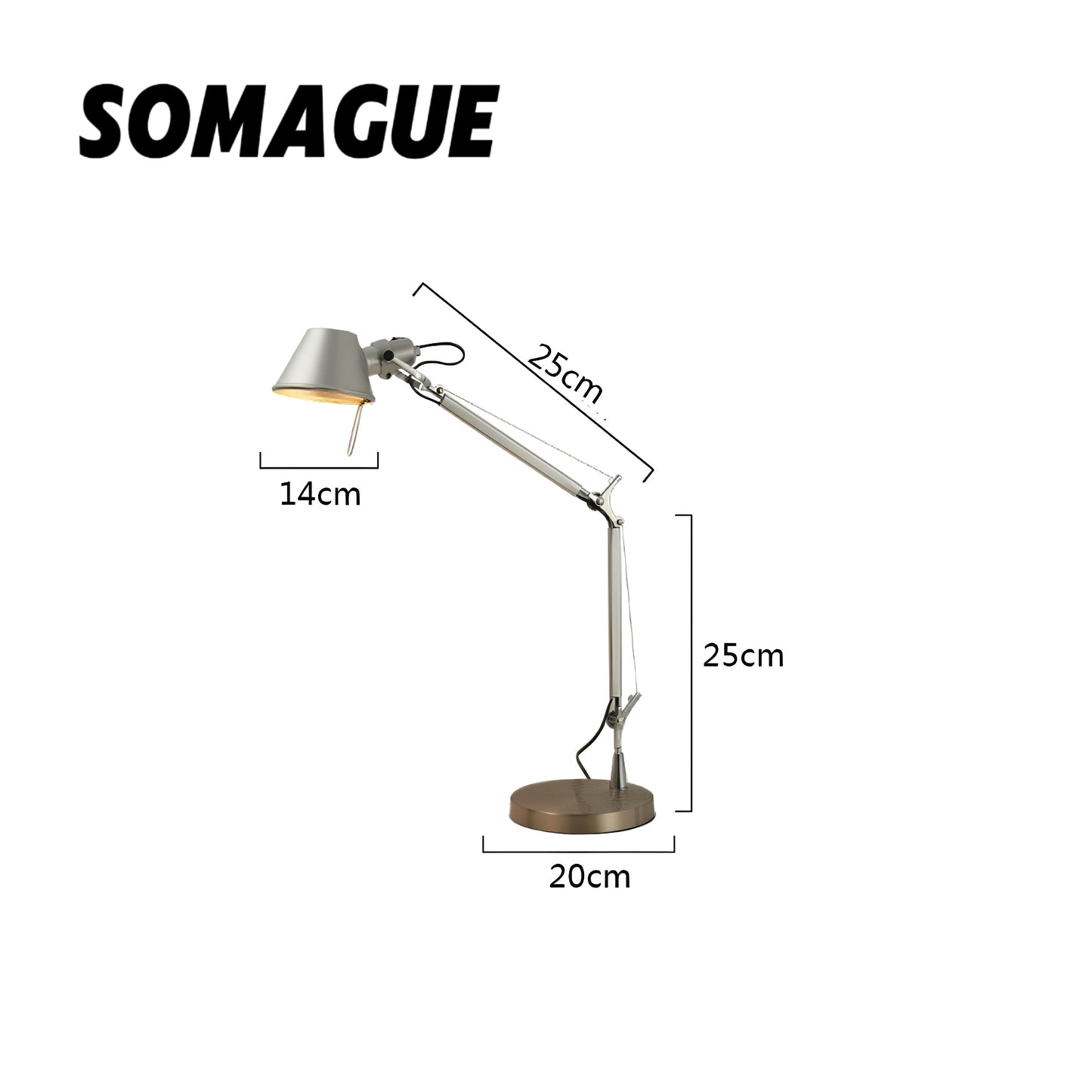 Elys Table Lamp Modern Simplicity Originality Metal Living Room Bedroom