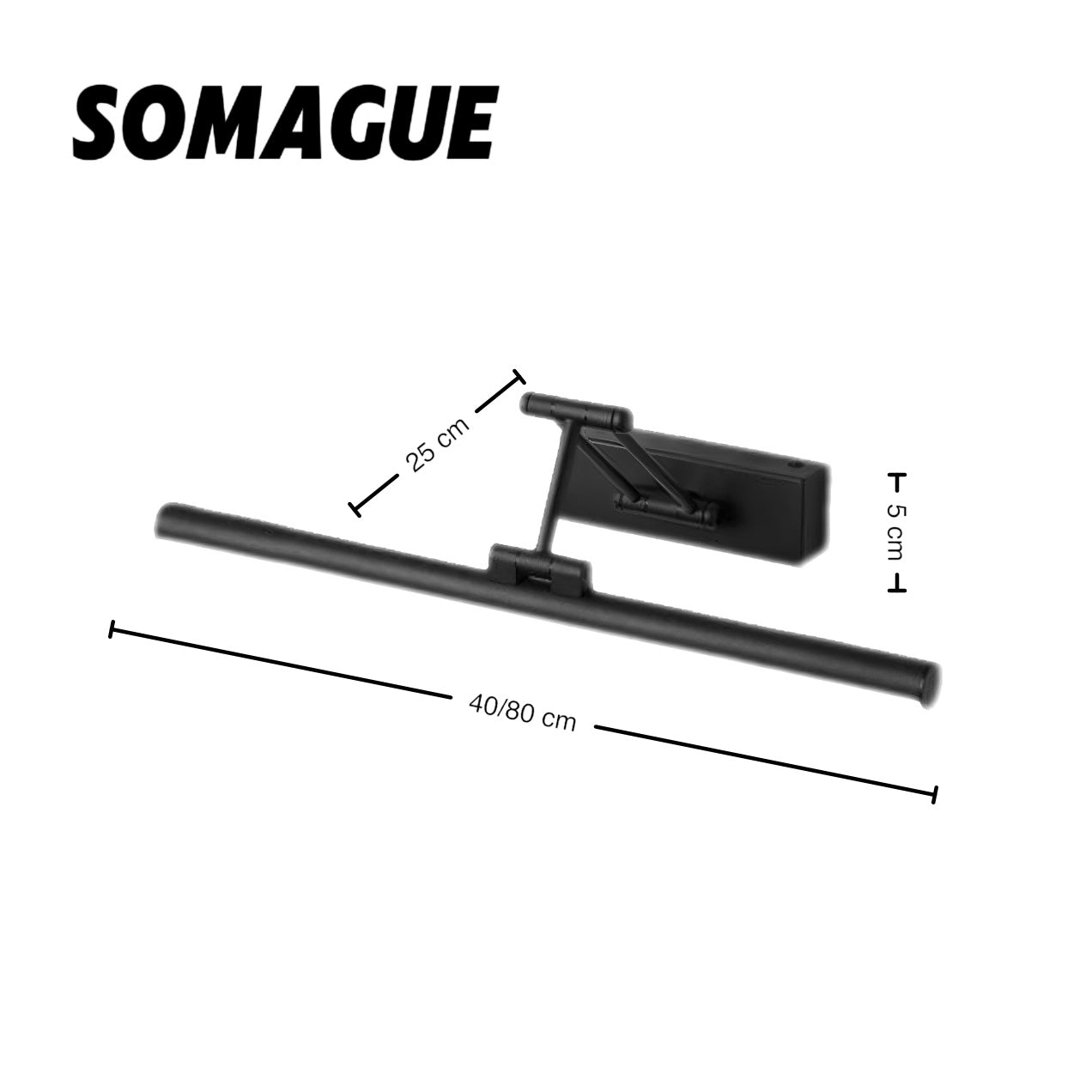Edge Wall Lamp Modern LED Linear Mirror Front Vanity Metal Bathroom