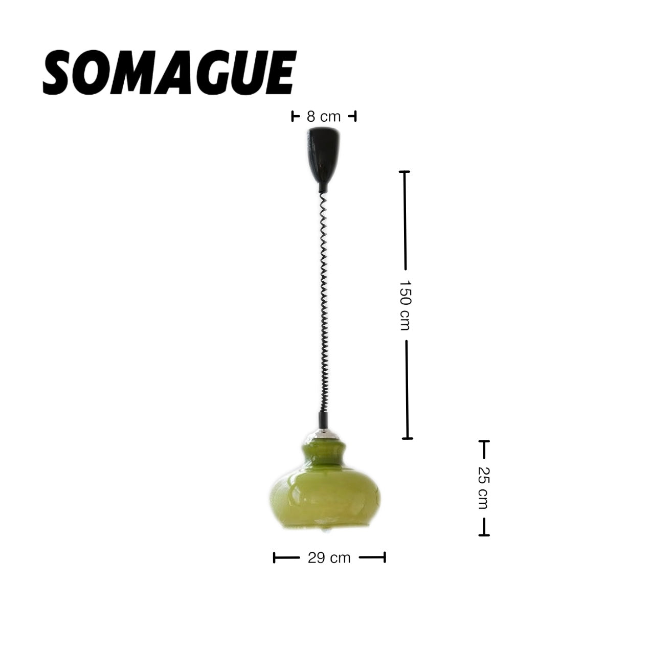 Yono Pendant Light Modern Retro Simple Adjustable Glass Living Room