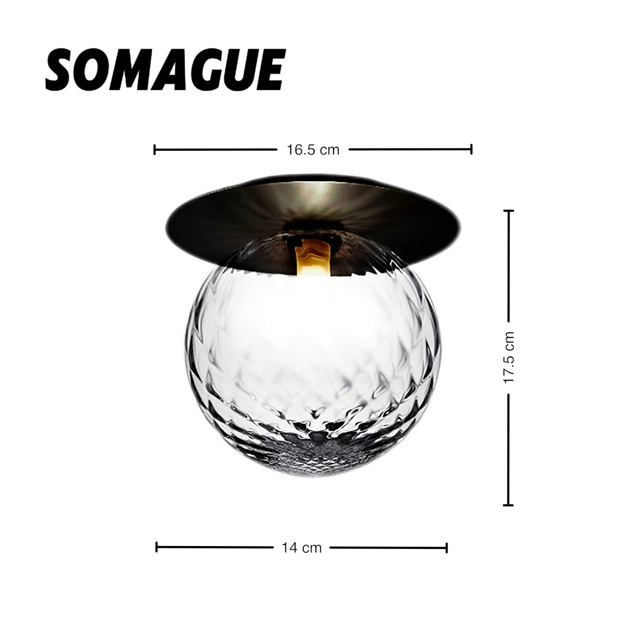 Nexa Wall Lamp Modern Globe Ball Indoor Glass Living Room Bathroom