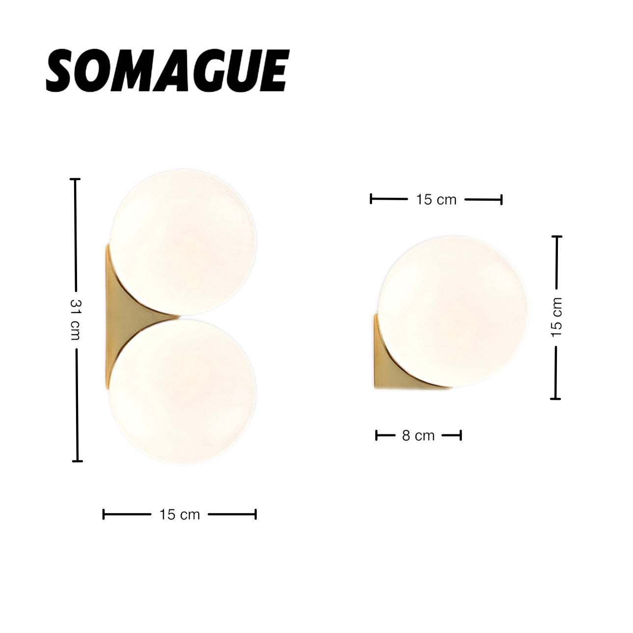 Nexa Wall Lamp Simple Modern Indoor Metal Glass Living Room Bedroom