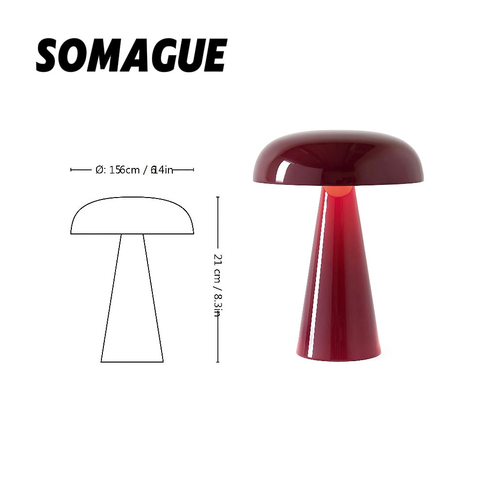 Mode Table Lamp Modern Mushroom USB Indoor Acrylic Bedroom