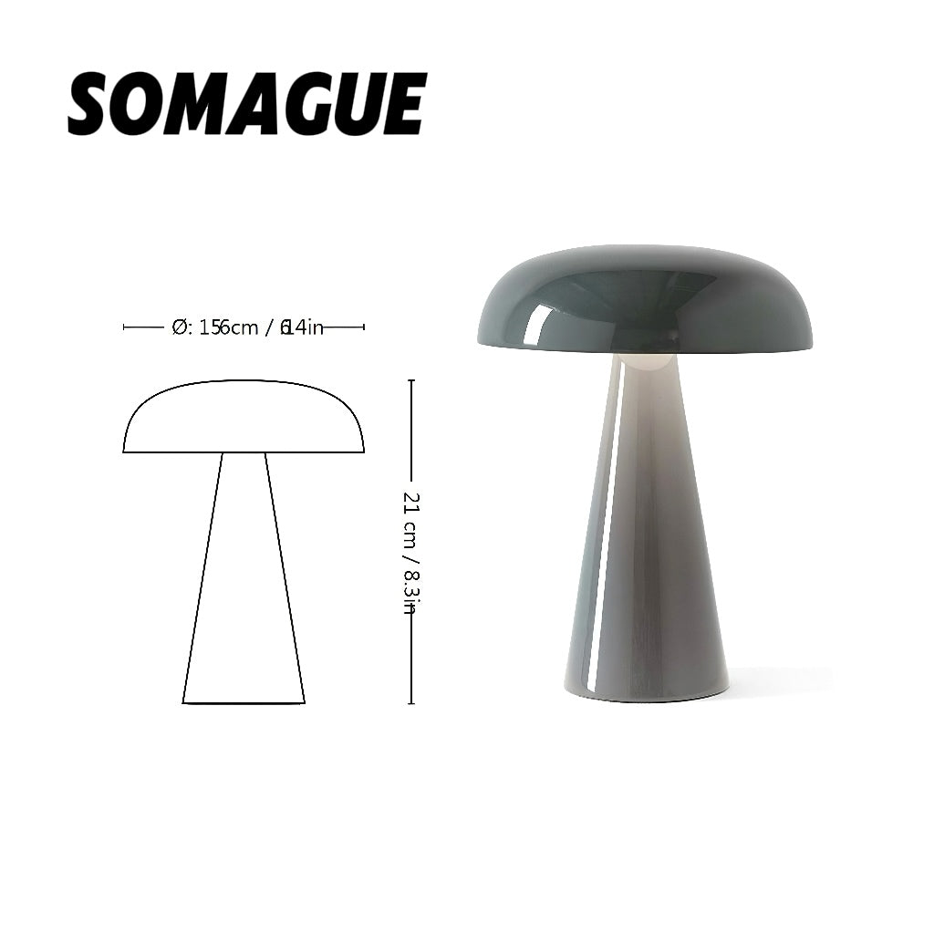Mode Table Lamp Modern Mushroom USB Indoor Acrylic Bedroom