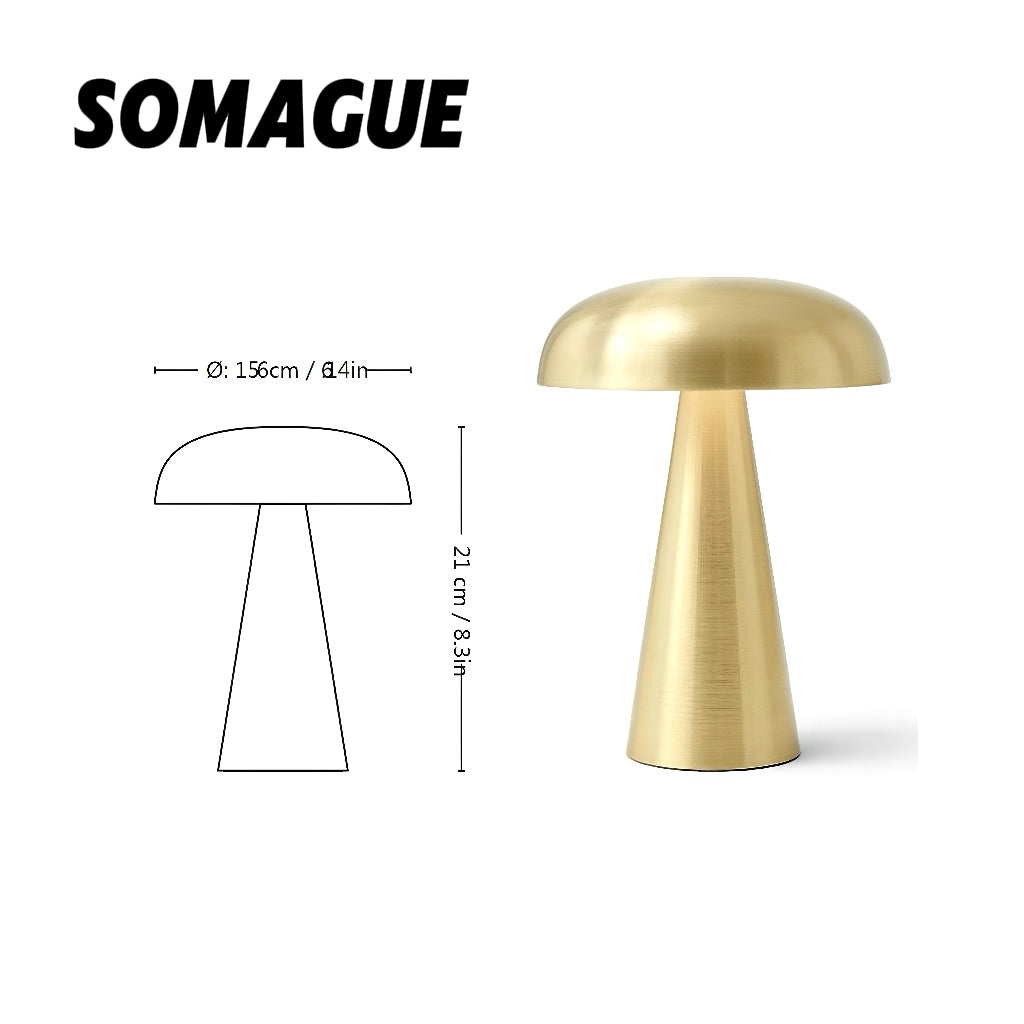 Mode Table Lamp Modern Mushroom USB Indoor Acrylic Bedroom