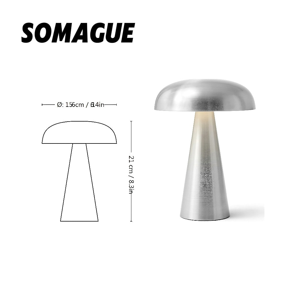 Mode Table Lamp Modern Mushroom USB Indoor Acrylic Bedroom