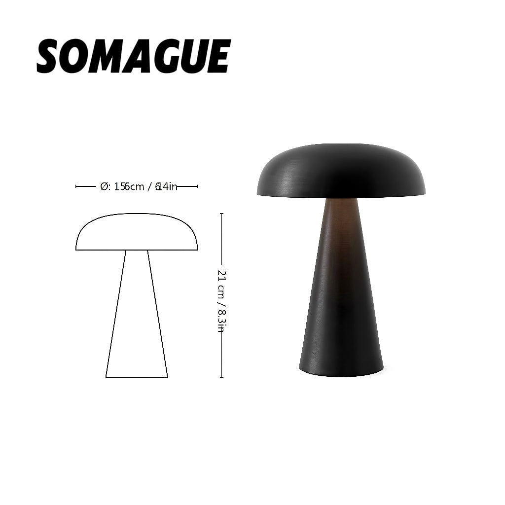 Mode Table Lamp Modern Mushroom USB Indoor Acrylic Bedroom