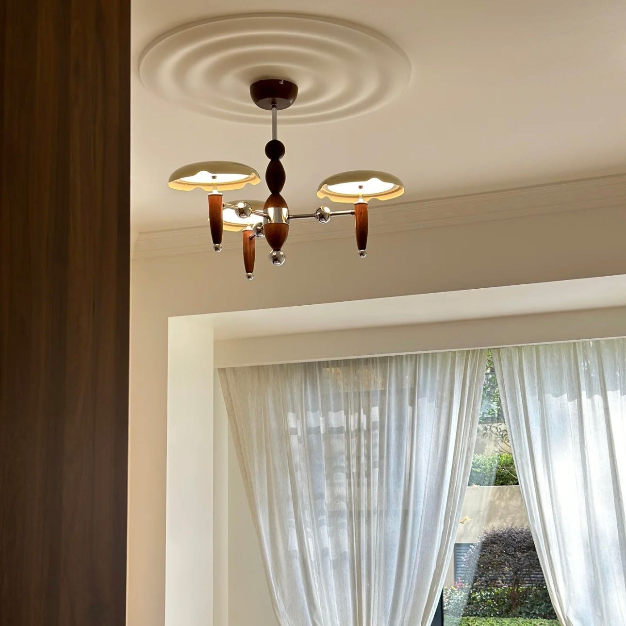 Aura Chandelier Vintage Bauhaus Creamy Indoor Acrylic Living Room
