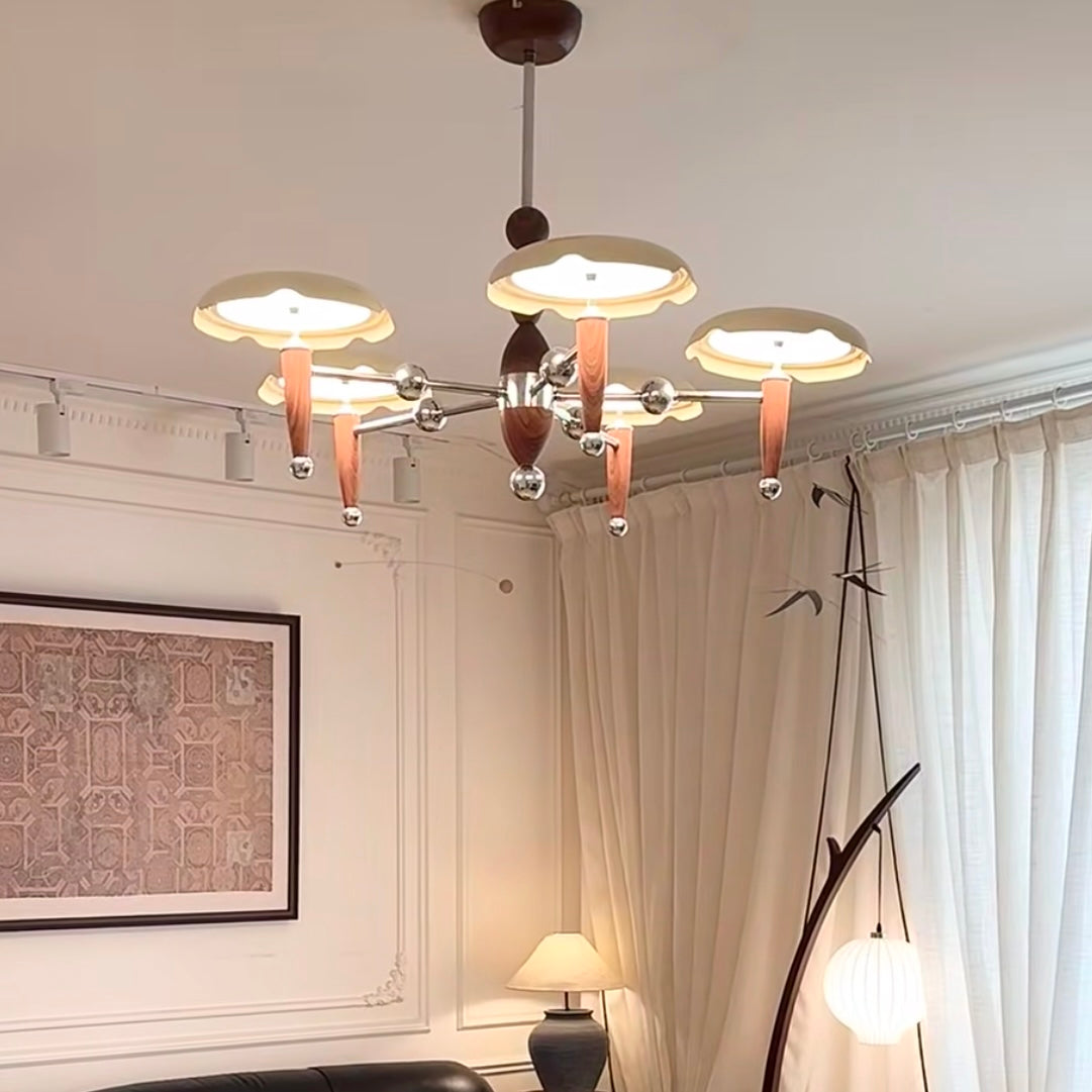 Aura Chandelier Vintage Bauhaus Creamy Indoor Acrylic Living Room