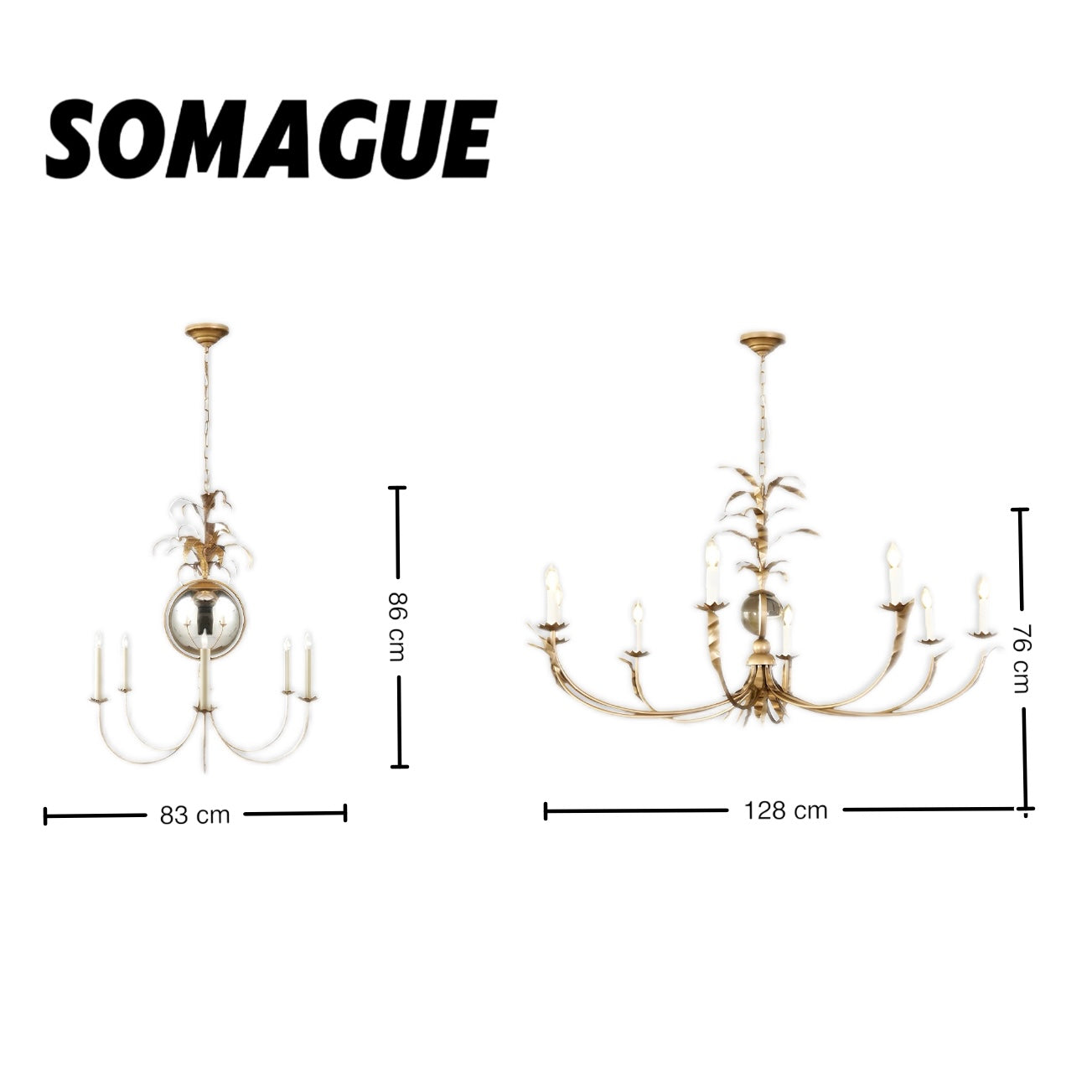 Aura Chandelier Vintage Metal Brass Dining Room Bedroom