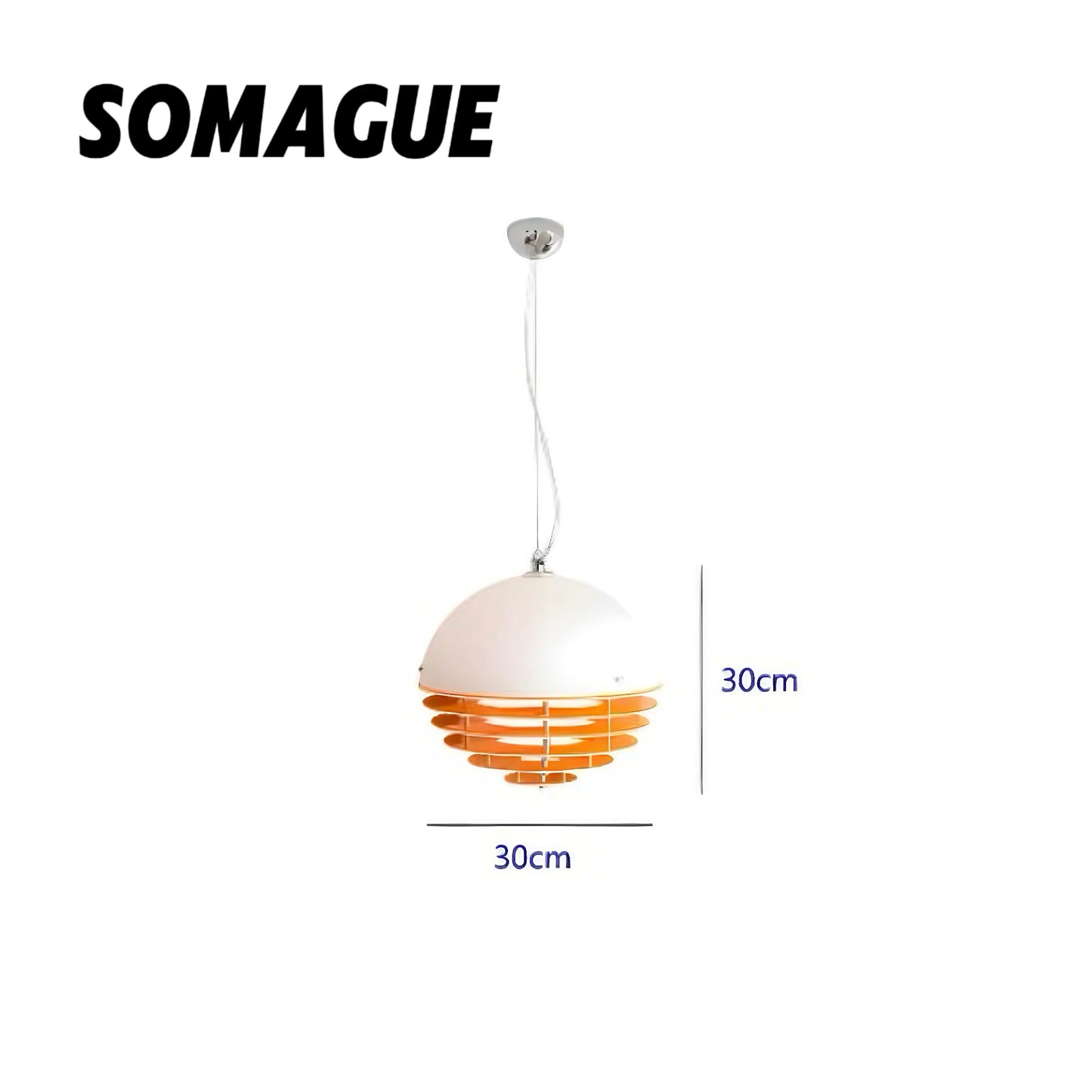 Yono Pendant Light Vintage Sunsets Bauhaus Glass Indoor Living Room