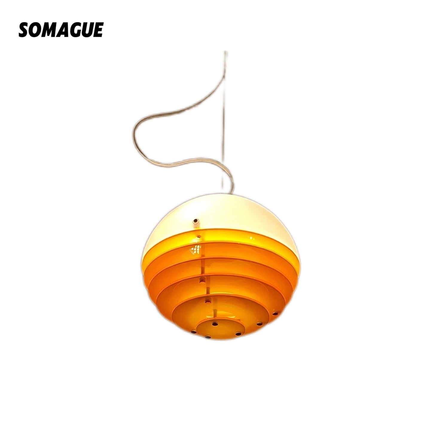 Yono Pendant Light Vintage Sunsets Bauhaus Glass Indoor Living Room