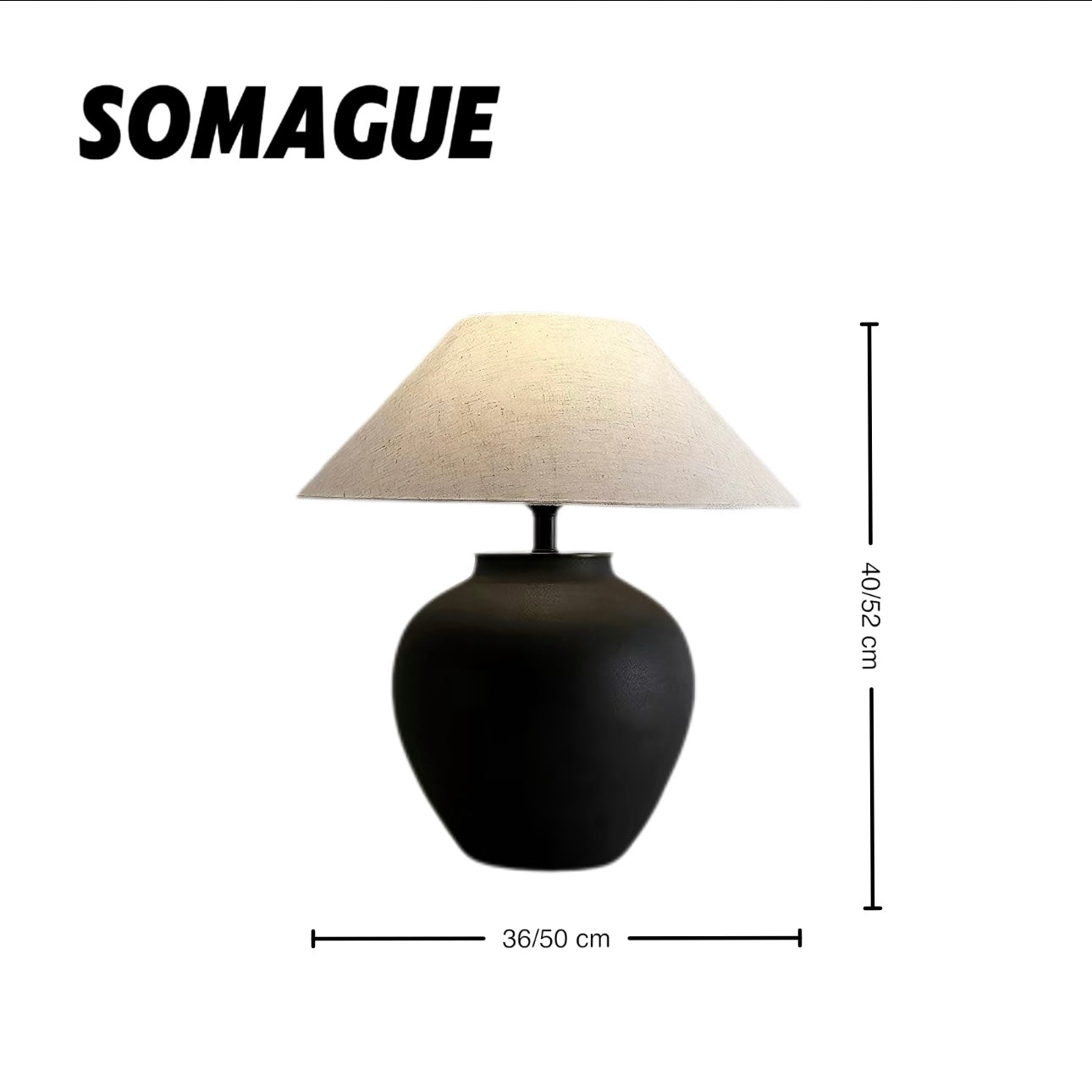 Zephyra Table Lamp Vintage Wabi-Sabi Indoor Ceramic Bedroom