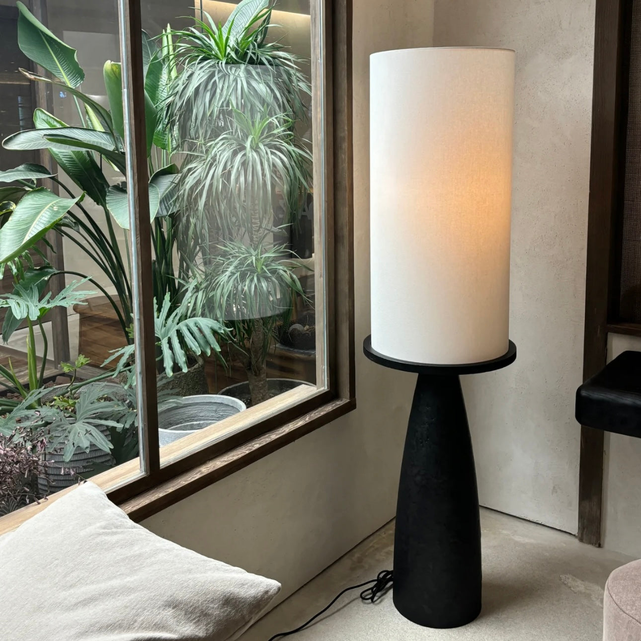 Zephyra Floor Lamp Vintage Wabi-Sabi Indoor Wood Living Room