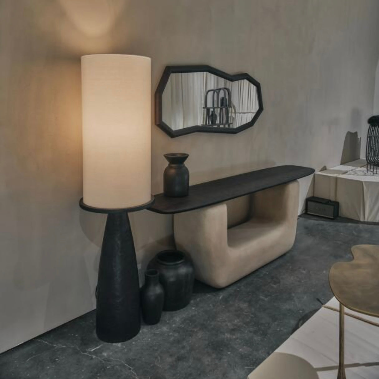 Zephyra Floor Lamp Vintage Wabi-Sabi Indoor Wood Living Room