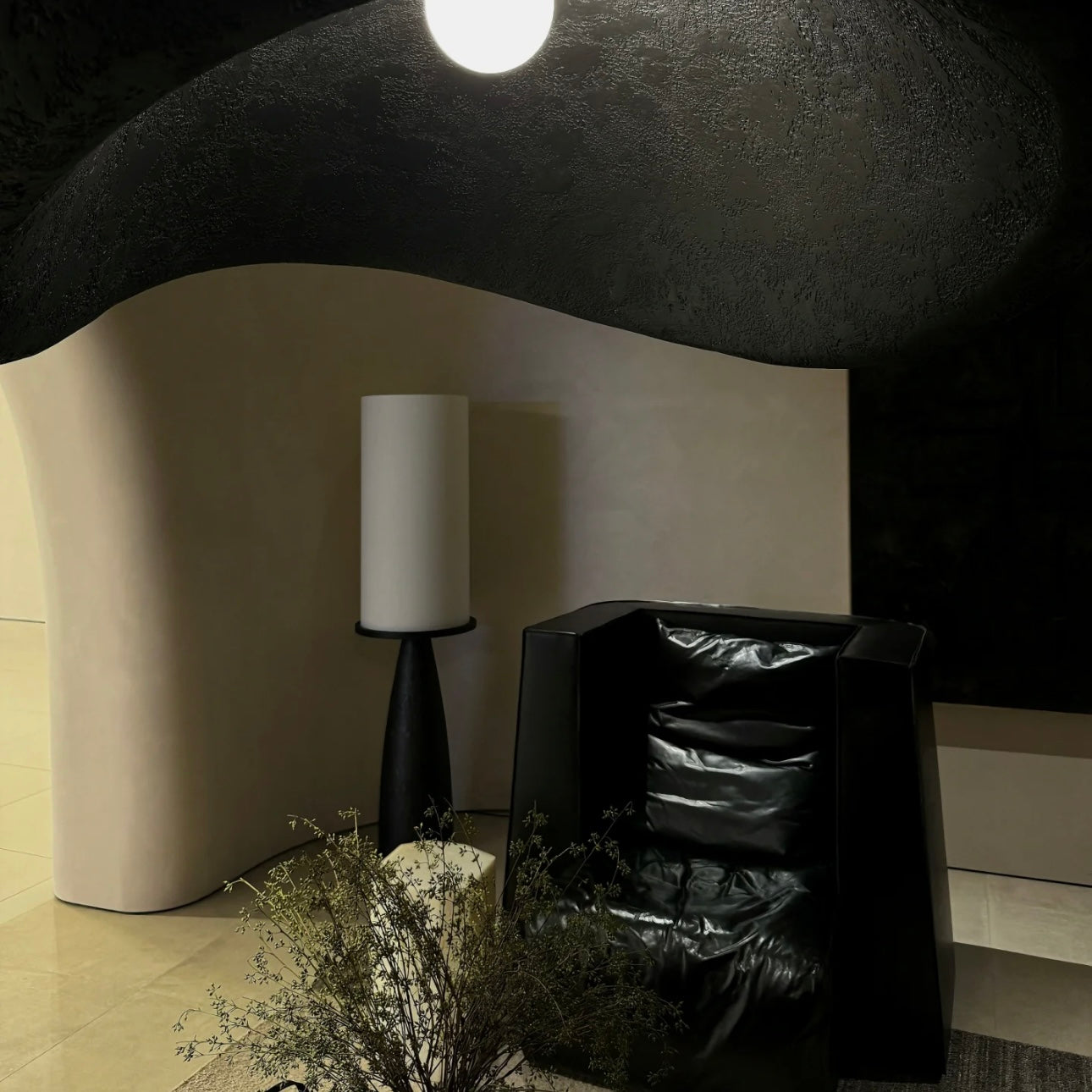 Zephyra Floor Lamp Vintage Wabi-Sabi Indoor Wood Living Room
