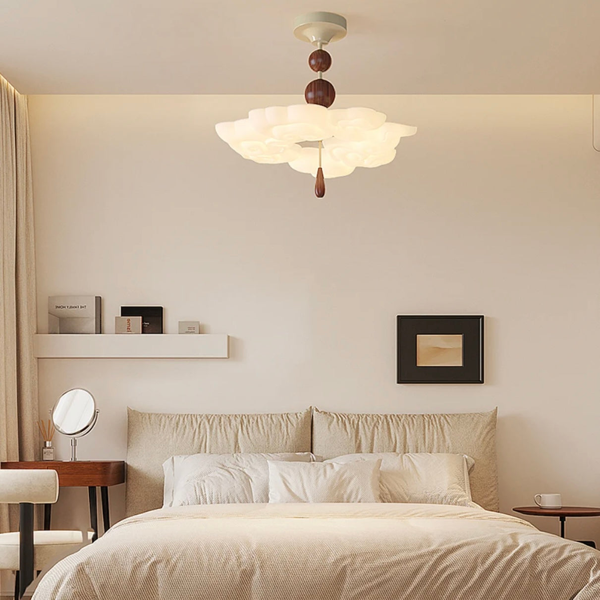 Mode Ceiling Light Pendant Light Modern Creamy Indoor Wood Living Room