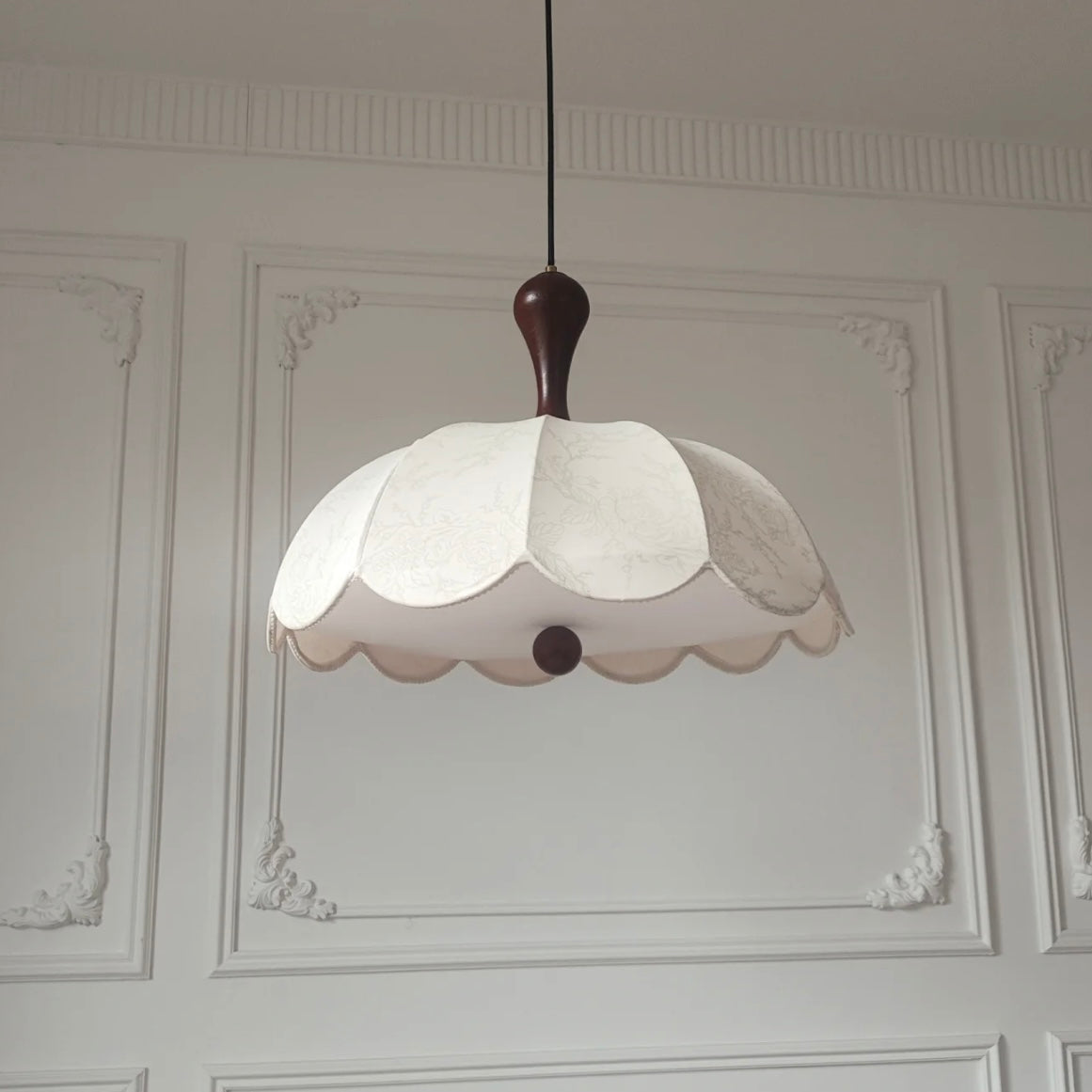 Mode Pendant Light Vintage Indoor Wood Cloth Living Room Bedroom