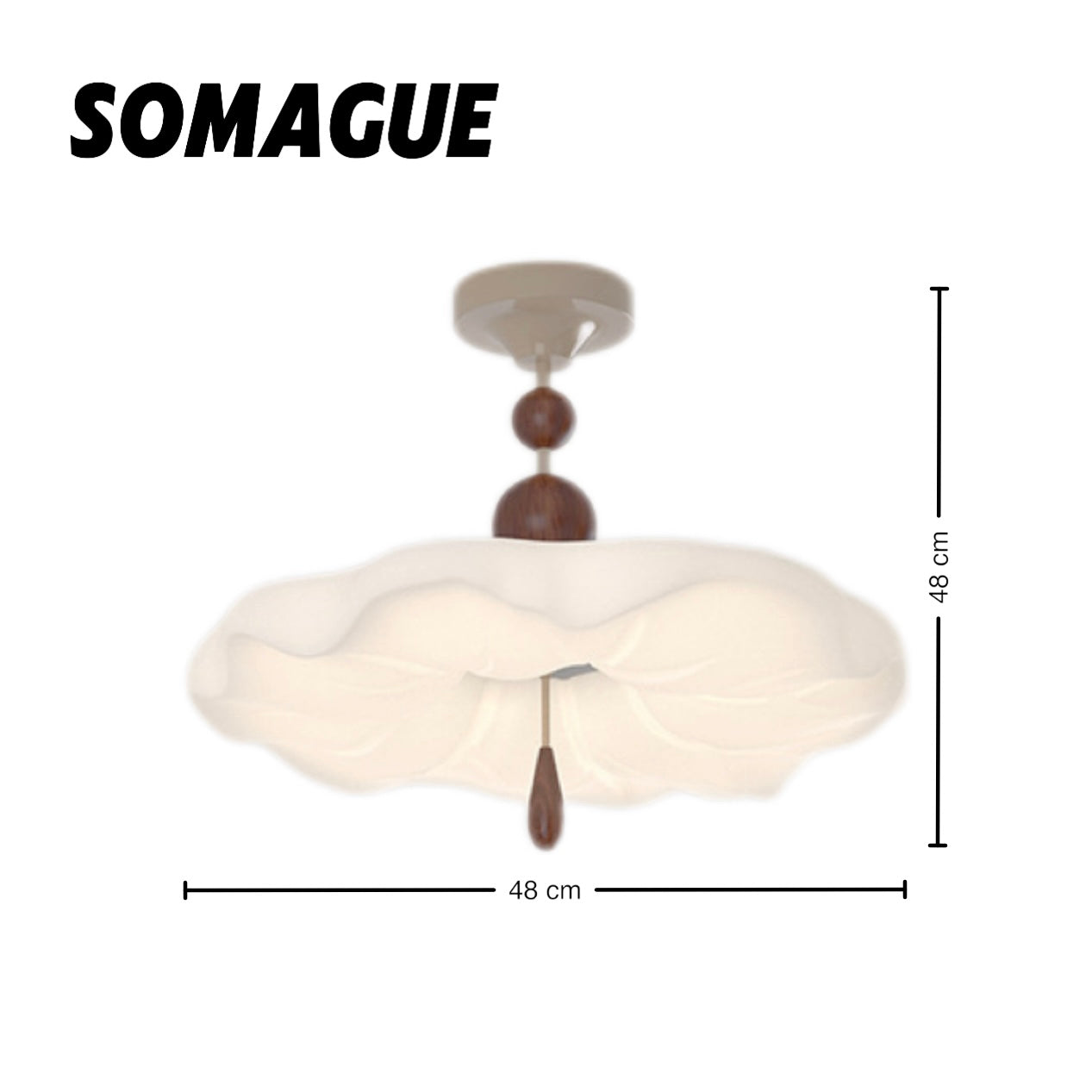 Mode Ceiling Light Pendant Light Modern Creamy Indoor Wood Living Room