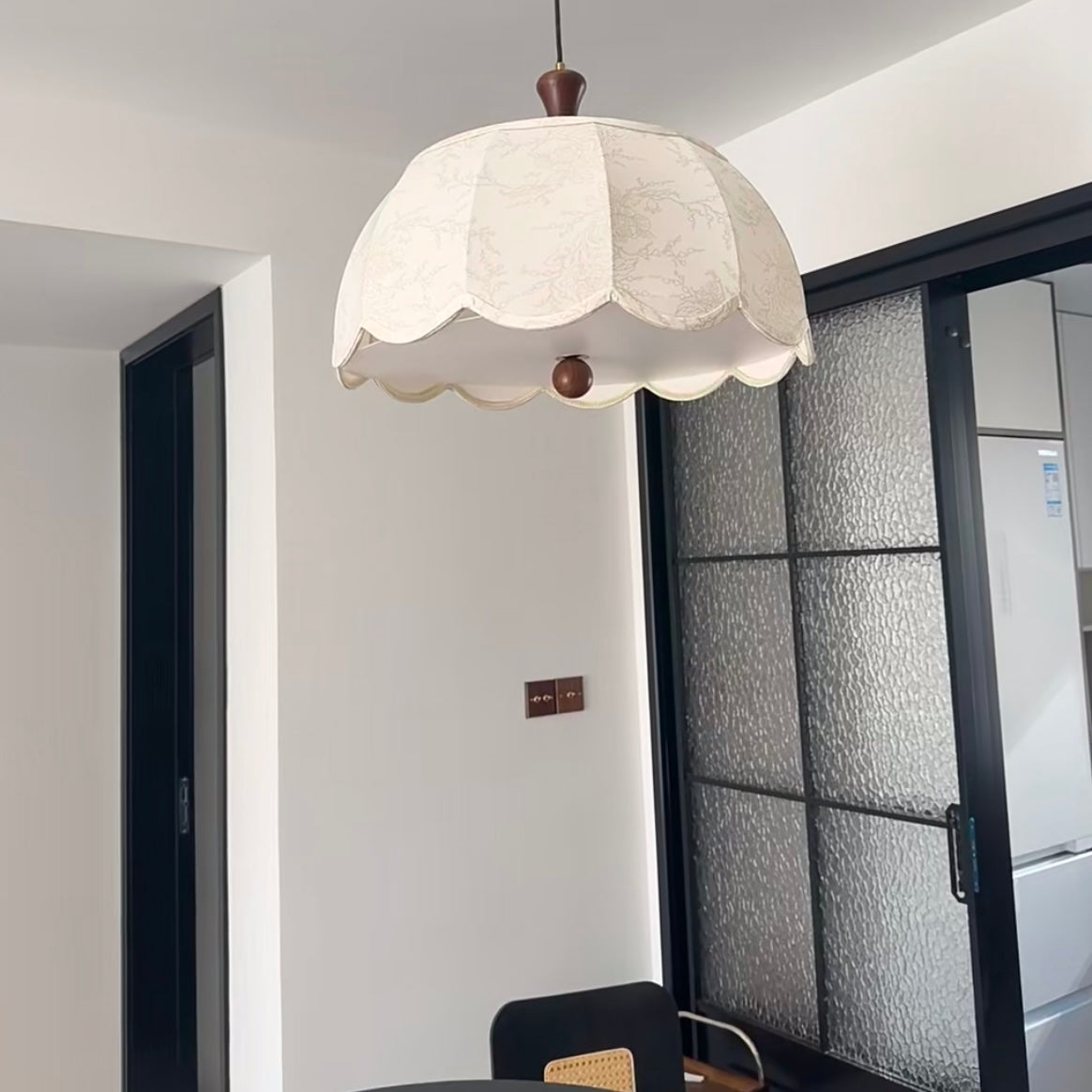 Mode Pendant Light Vintage Indoor Wood Cloth Living Room Bedroom