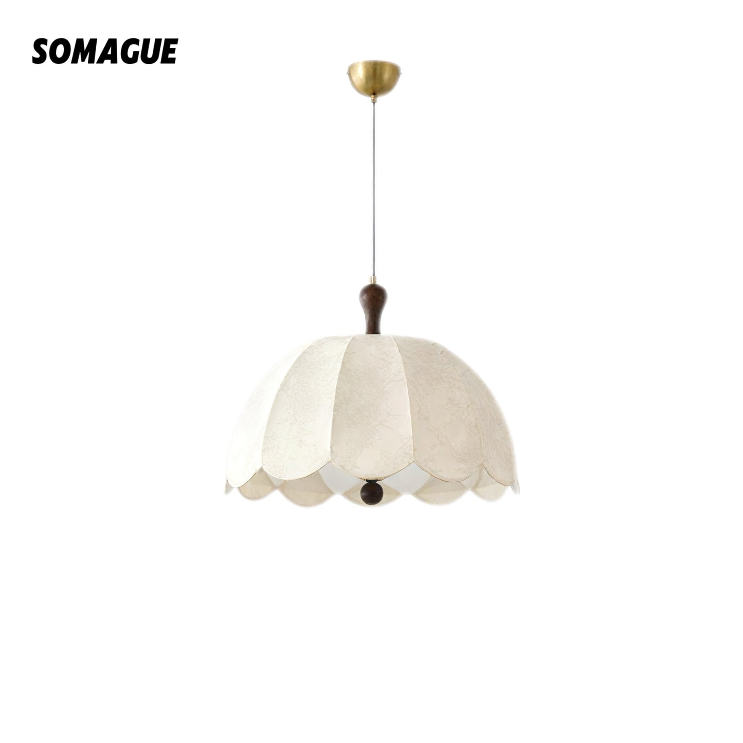 Mode Pendant Light Vintage Indoor Wood Cloth Living Room Bedroom