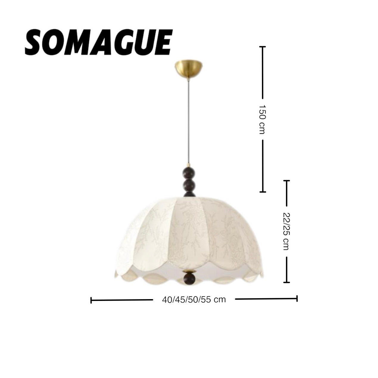 Mode Pendant Light Vintage Indoor Wood Cloth Living Room Bedroom