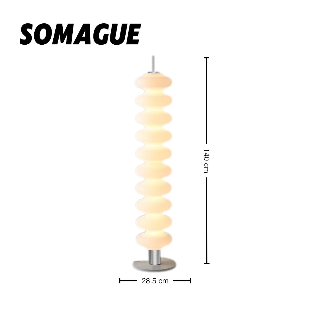 Elys Floor Lamp Modern Creamy Indoor Acrylic Living Room Bedroom
