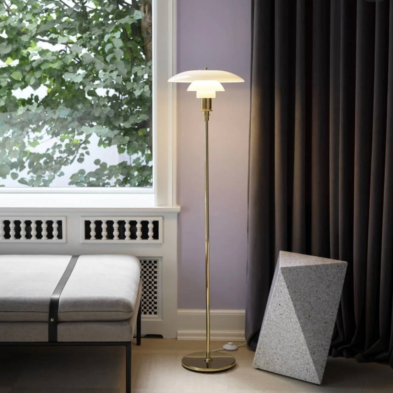 Nexa Floor Lamp Modern Designer Indoor Metal Glass Living Room Study