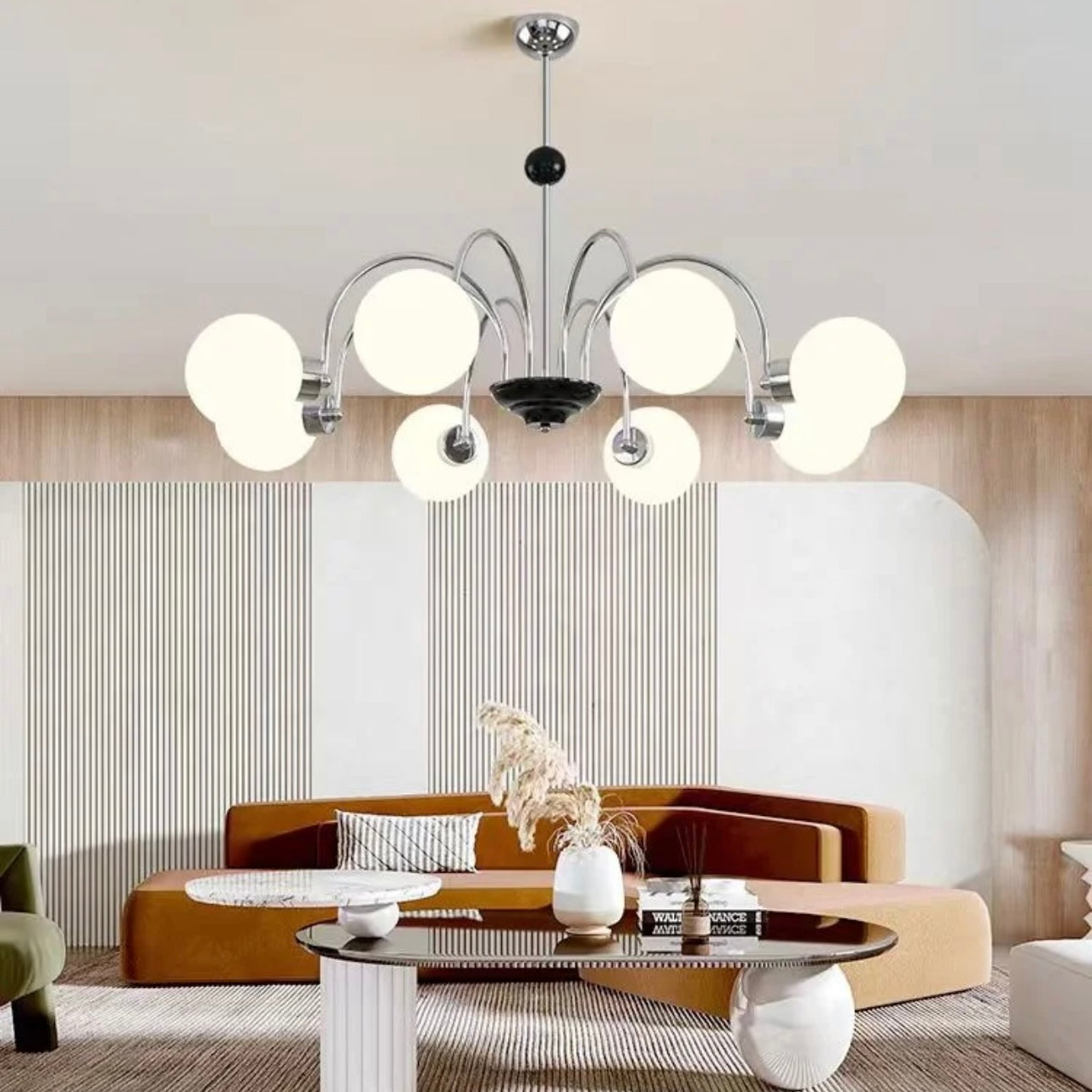 Aura Chandelier Vintage Wabi-Sabi Indoor Luxurious Metal Living Room