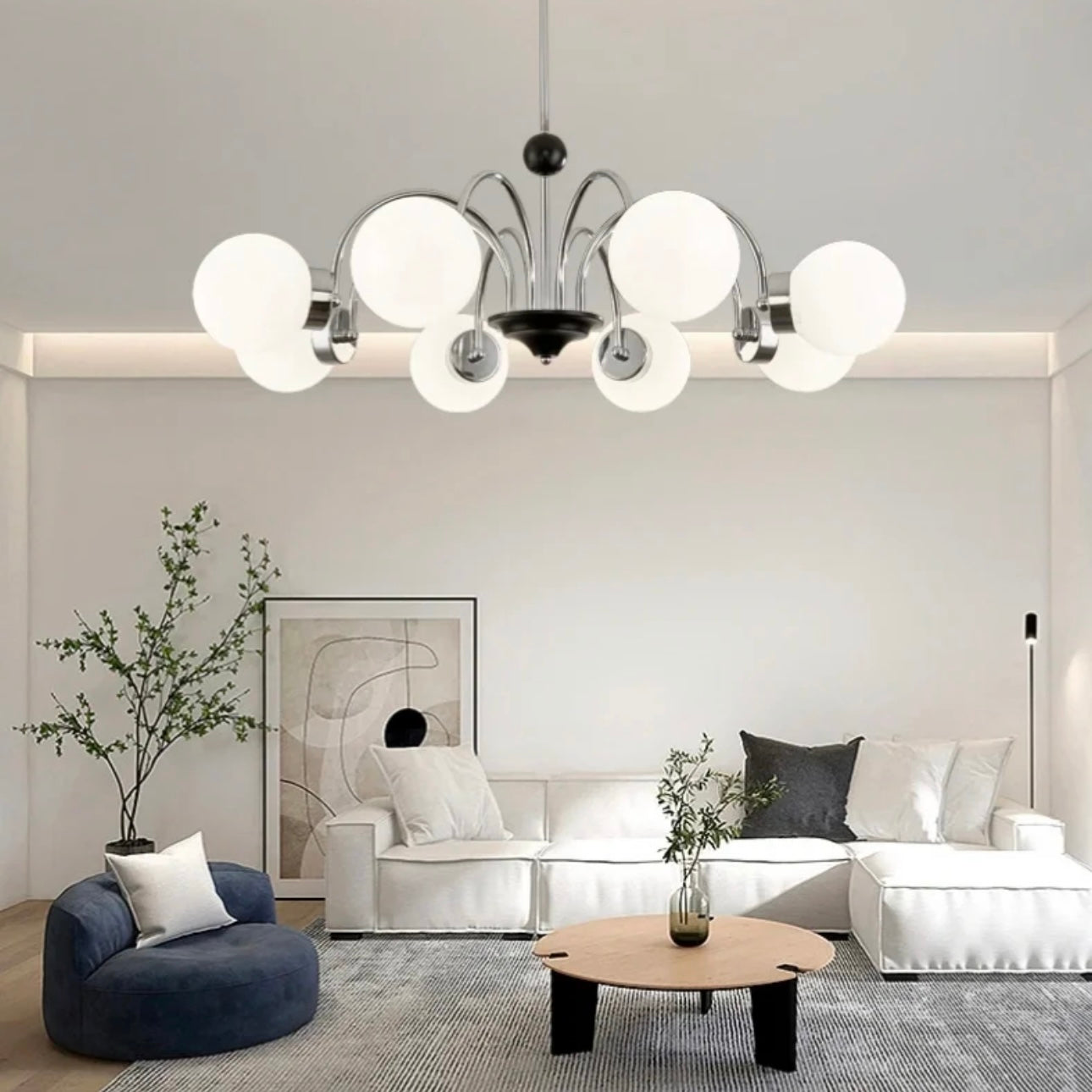 Aura Chandelier Vintage Wabi-Sabi Indoor Luxurious Metal Living Room
