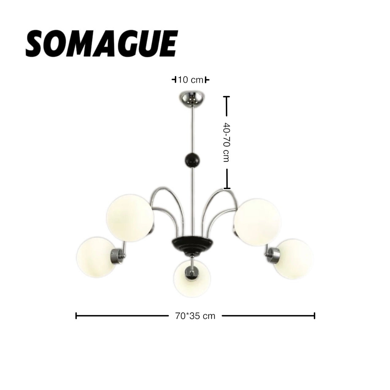 Aura Chandelier Vintage Wabi-Sabi Indoor Luxurious Metal Living Room