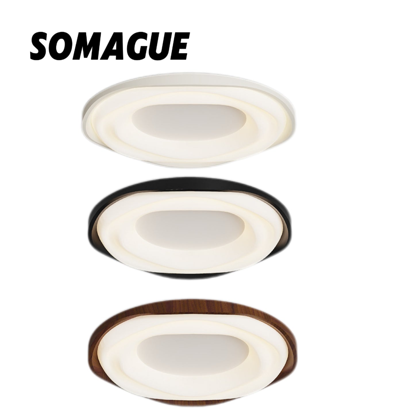 Soleil Flush Mount Ceiling Light Modern Simply Indoor Acrylic Living Room