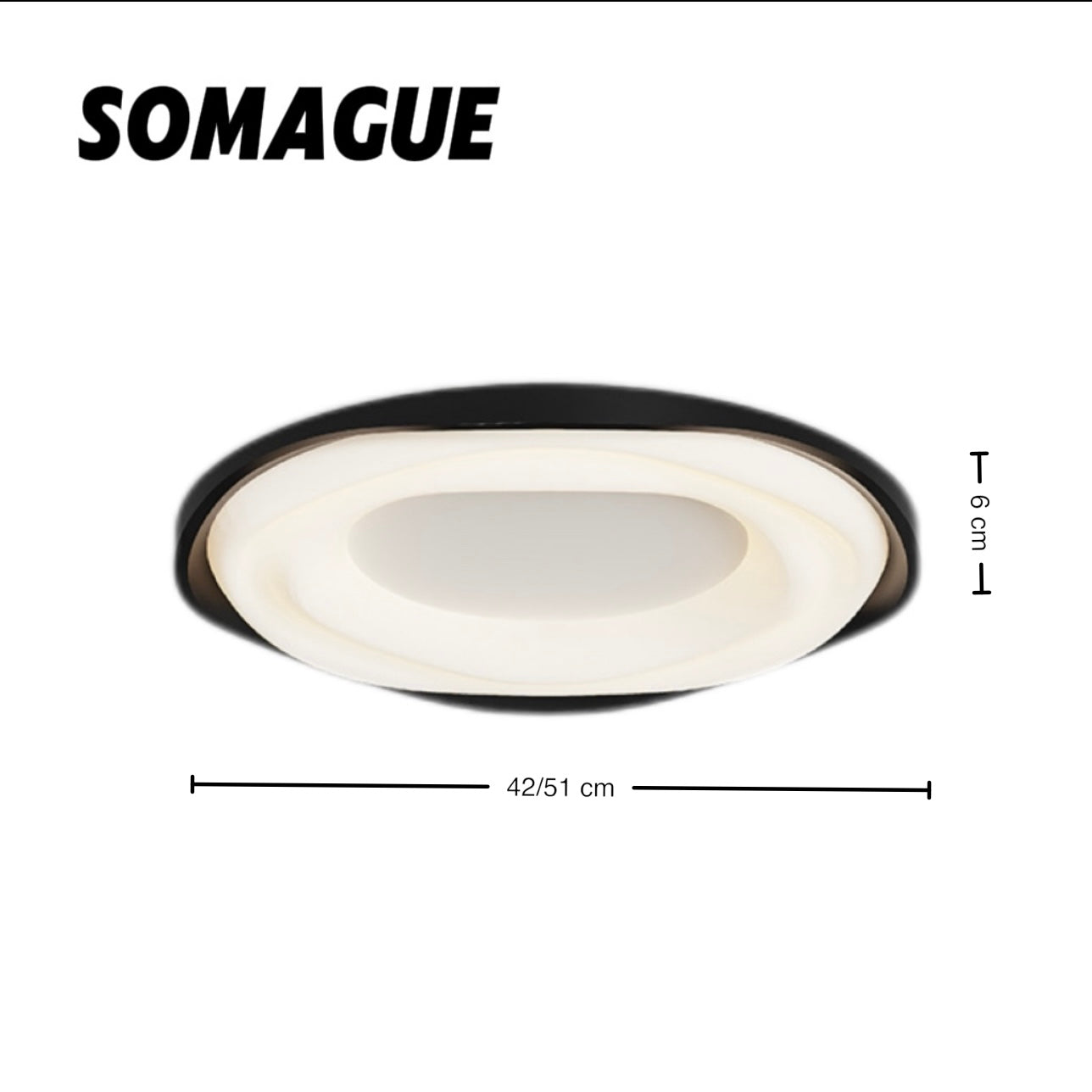 Soleil Flush Mount Ceiling Light Modern Simply Indoor Acrylic Living Room