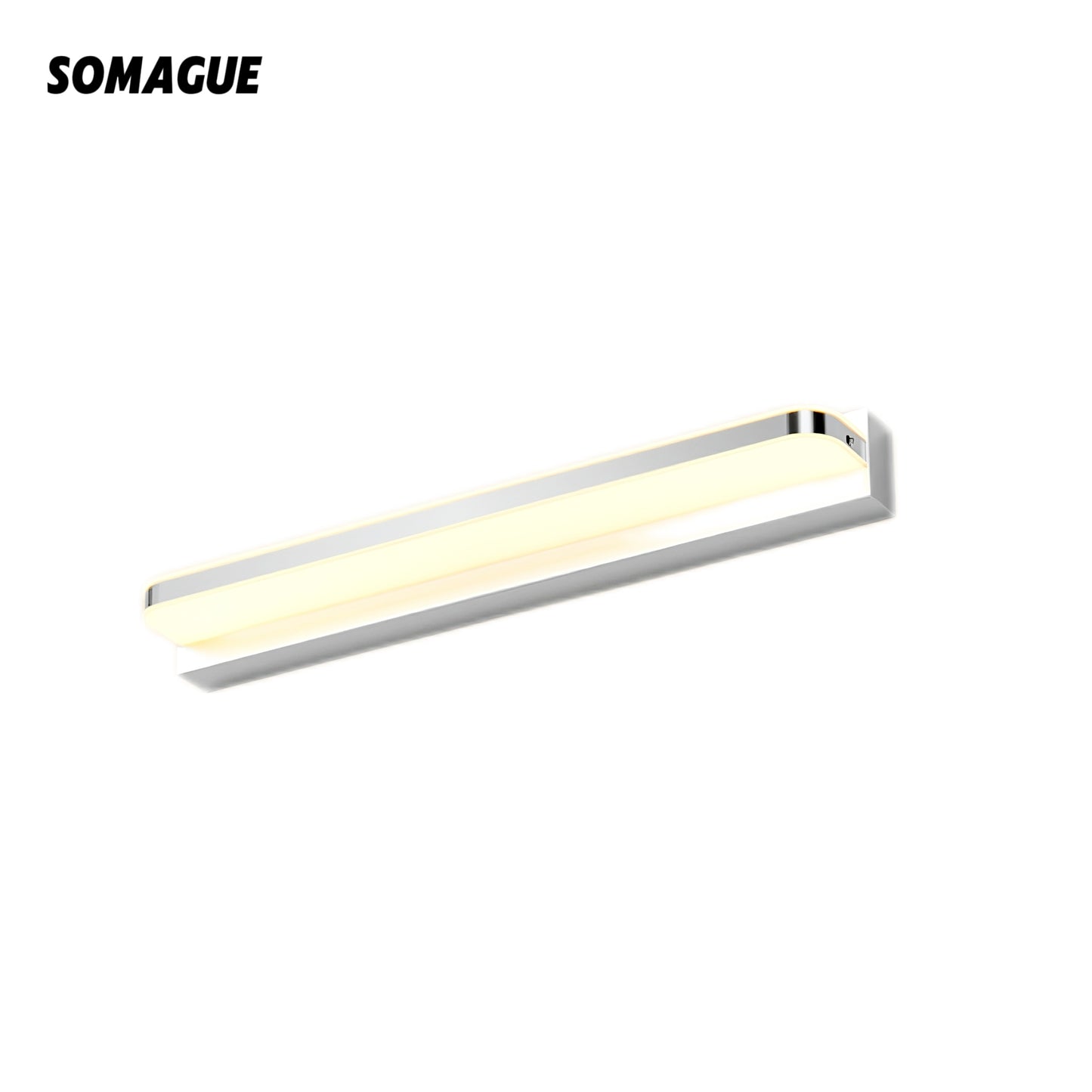Elys Wall Lamp Classic Linear Chrome Indoor Acrylic Metal Bathroom