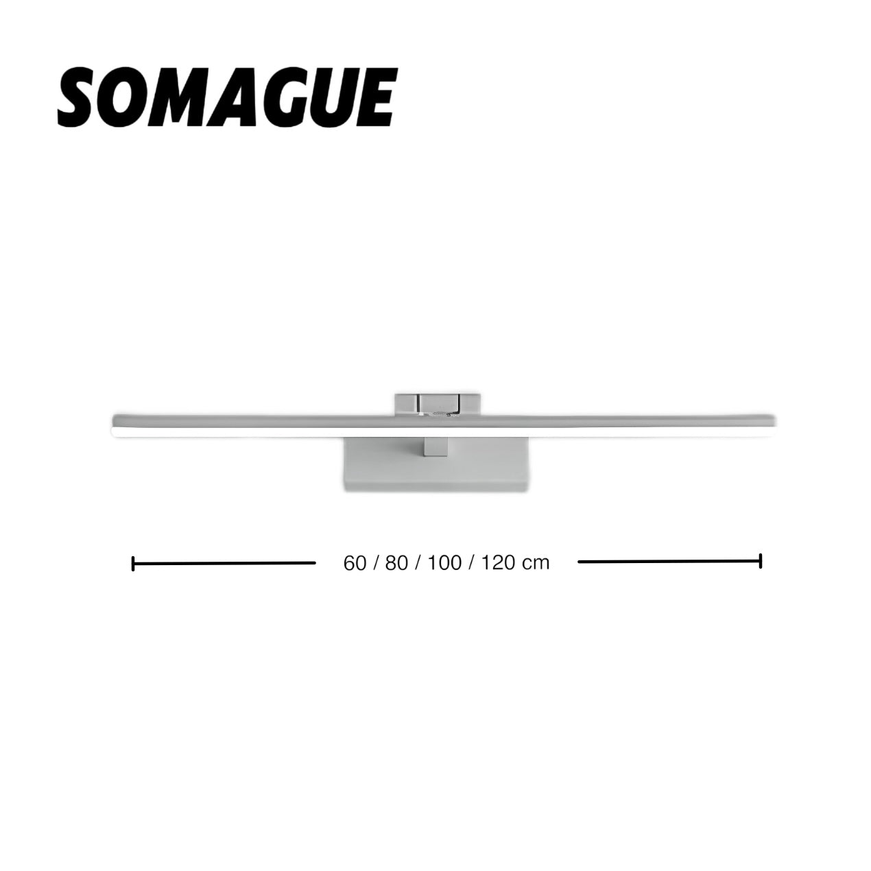 Elys Wall Lamp Modern Linear Simple Indoor Metal Acrylic Bathroom