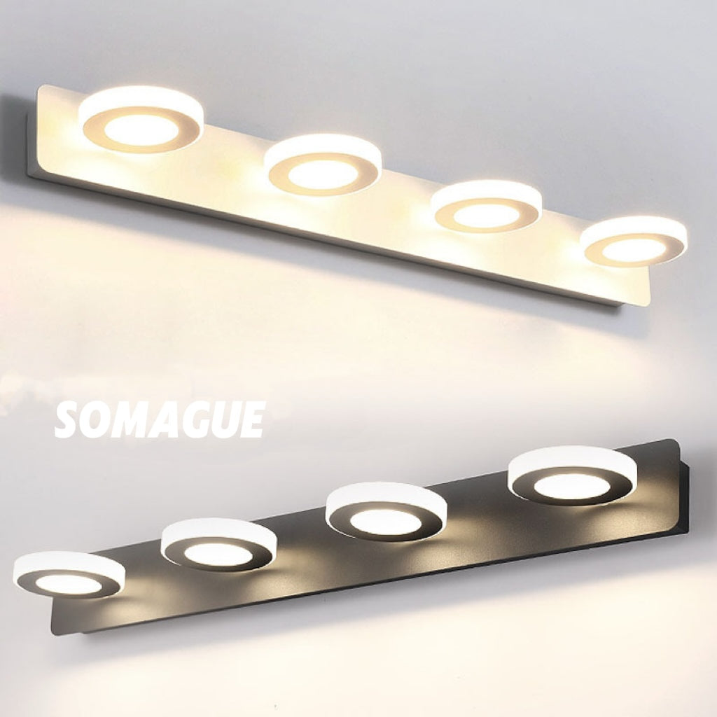 Elys Wall Lamp Modern 2 Shape Round Square Acrylic Bathroom