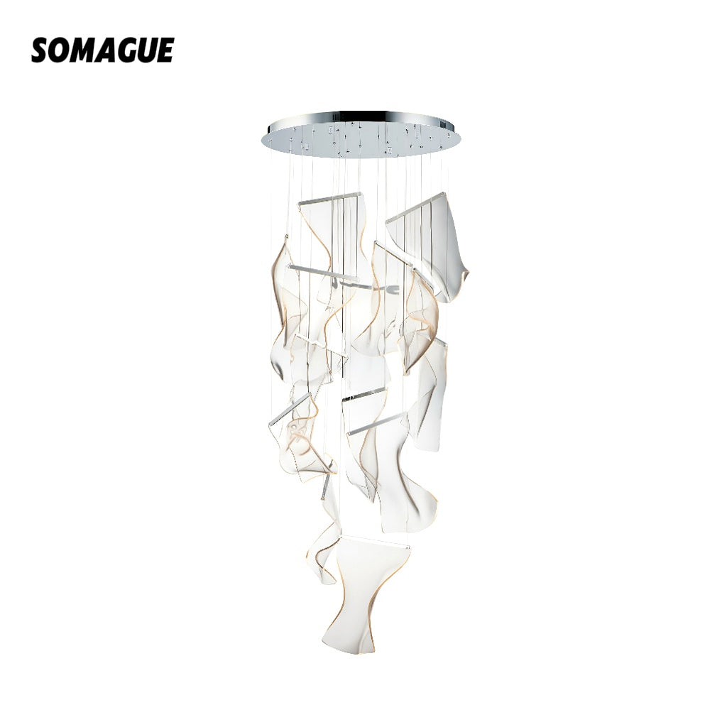 Aura Chandelier Luxury Modern Artist Disgner Acrylic Living Room