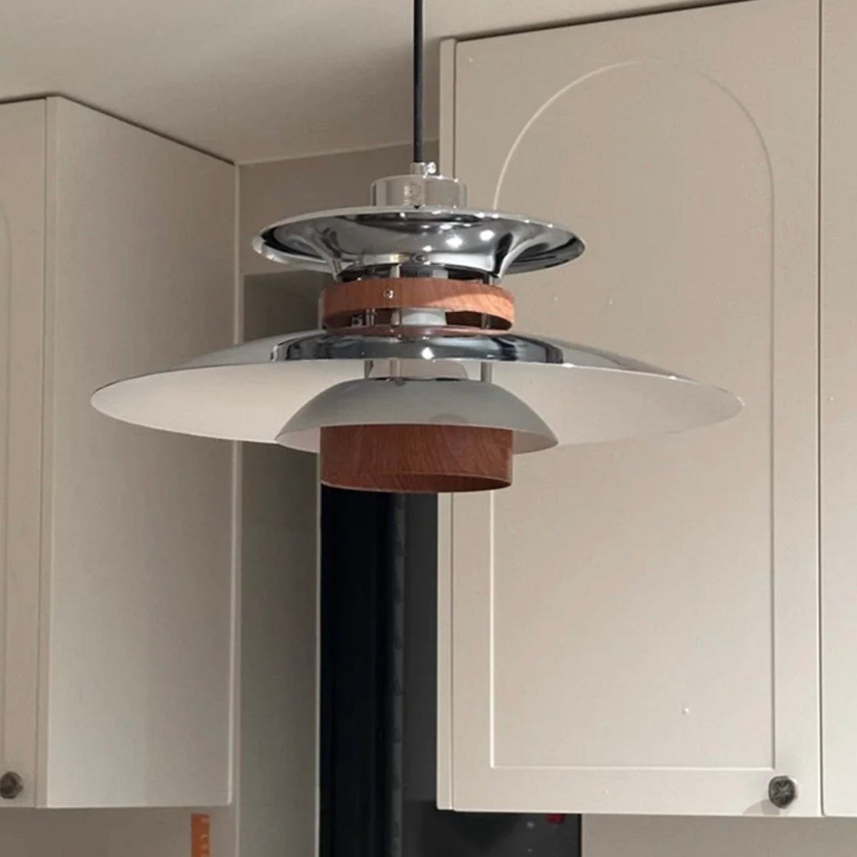 Nexa Pendant Light Modern Articulating Arm Metal Glass Living Room Bedroom
