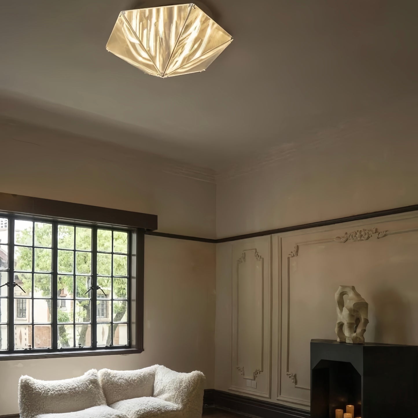 Zephyra Ceiling Light Modern Design Square Hexagon Living Room Bedroom