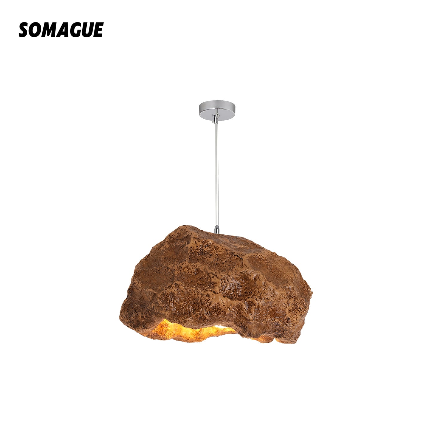 Nexa Pendant Light Wabi-Sabi Stone Style Resin PVC Living room Bedroom