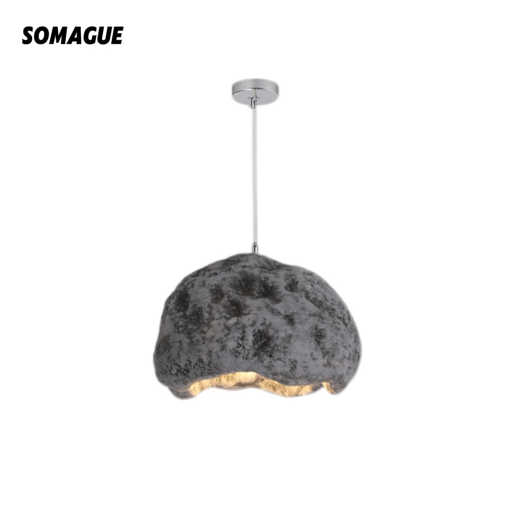 Nexa Pendant Light Wabi-Sabi Stone Style Resin PVC Living room Bedroom