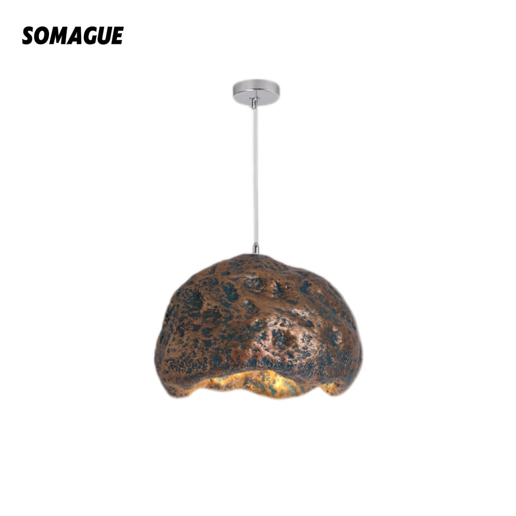 Nexa Pendant Light Wabi-Sabi Stone Style Resin PVC Living room Bedroom
